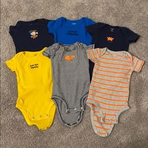 6 Beach themed onesies